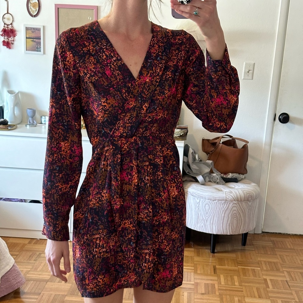 Collective Concepts long sleeve patterned dress